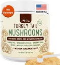 iHeartDogs Turkey Tail Mushroom for Dogs for Lumps, Bumps & Lipomas with Bone Broth and 6 Mushroom Blend Powder