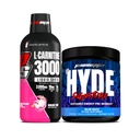 PROSUPPS L-Carnitine 3000 Stimulant Free Liquid Shots (Dragon Fruit) and Mr. Hyde Signature Series Pre-Workout Energy Powdered Drink (Blue Razz) Bundle
