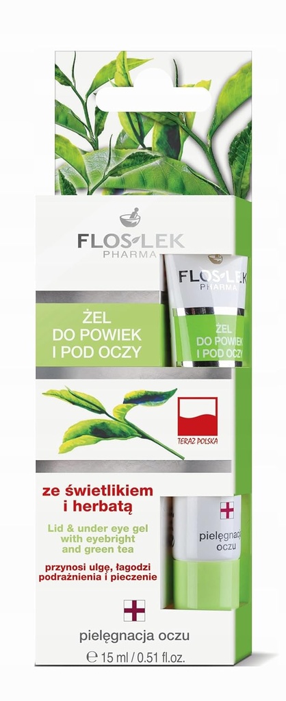 Lid & Under Eye Gel With Eyebright And Green Tea 15 Ml