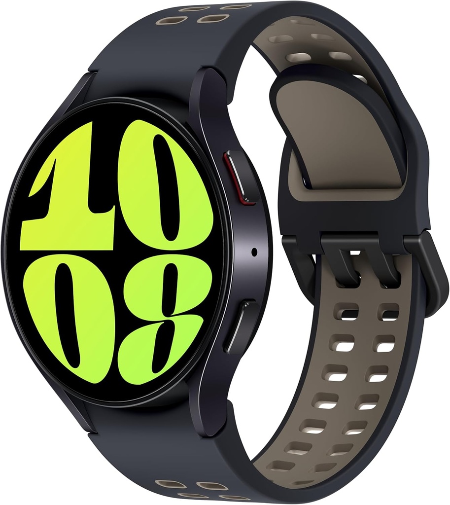 Samsung Galaxy Watch 6 Bespoke Edition 44mm Exclusive Bluetooth Smartwatch, Health, Fitness, Sleep Tracker, Heart Rate Monitor, Sapphire Crystal Glass, US Version Graphite Extreme Sport Band, Etoupe