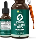 Stinging Nettle Tincture, Organic Nettle Leaf Extract Liquid, 98% Absorption, Vegan, Non-GMO, Gluten Free, Alcohol Free- 1 Fl Oz