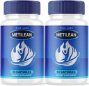 (2 Pack) Metilean Weight Loss Supplement, Metilean Diteary Pills to Melt Stubborn Belly Fat, Metilean Advanced Formula to Lose Pounds, Metilean Pastillas Reviews (120 Capsules)