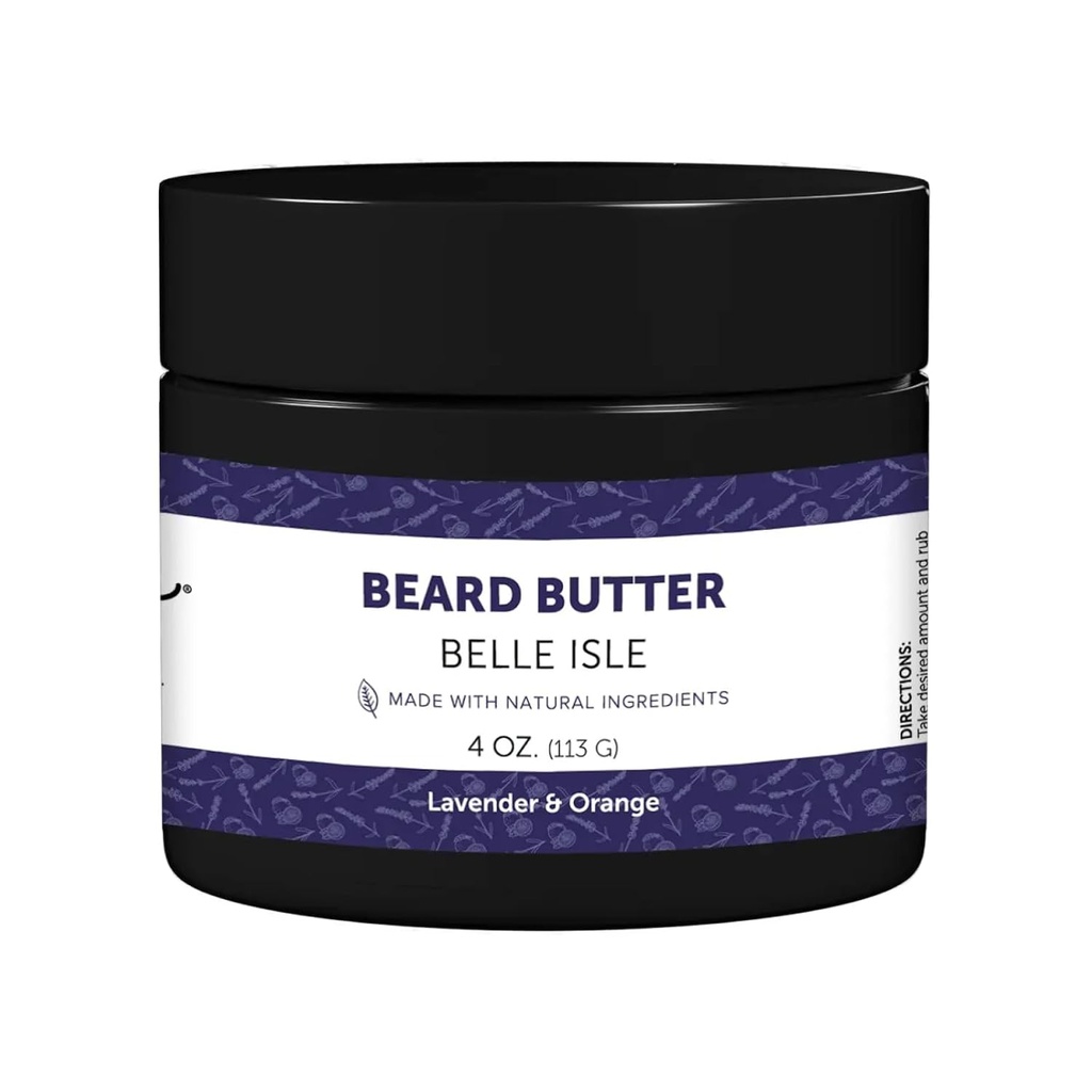 Detroit Grooming Co. Beard Butter for Men | Softens, Thickens & Hydrates with Safflower Oil & Shea Butter | Belle Isle Scent, 4oz