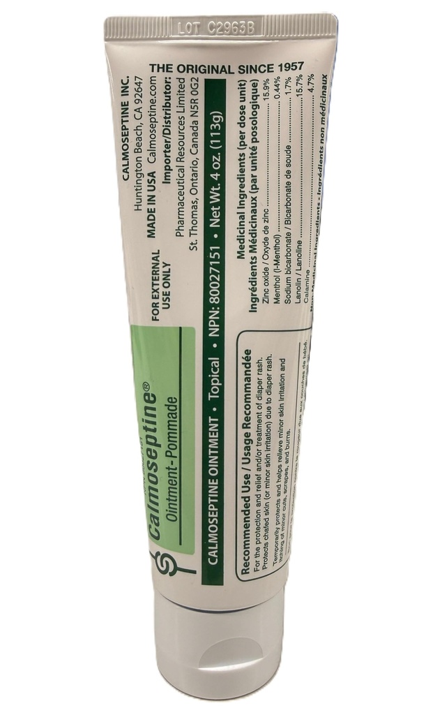Calmoseptine Ointment by Calmoseptine for Skin irritations, Diaper Rash, Heat Rash, Insect Bites, and as a Moisture Barrier for Conditions Involving Broken Skin or rashes, 1 Count