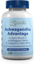 Ashwagandha Advantage, USDA Organic Blend for Stress Relief, Mood & Adrenal Support. Made with Ashwagandha, Turmeric, Spirulina, and More- 60 Capsules Pure Non-GMO Vegan Supplement