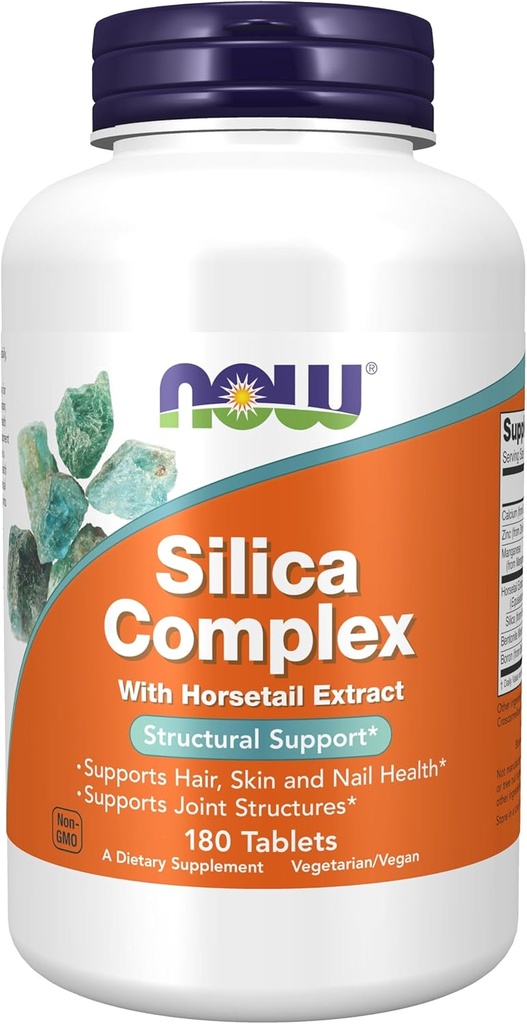 NOW Foods - Silica Complex Vegetarian 500 mg. - 180 Tablets
