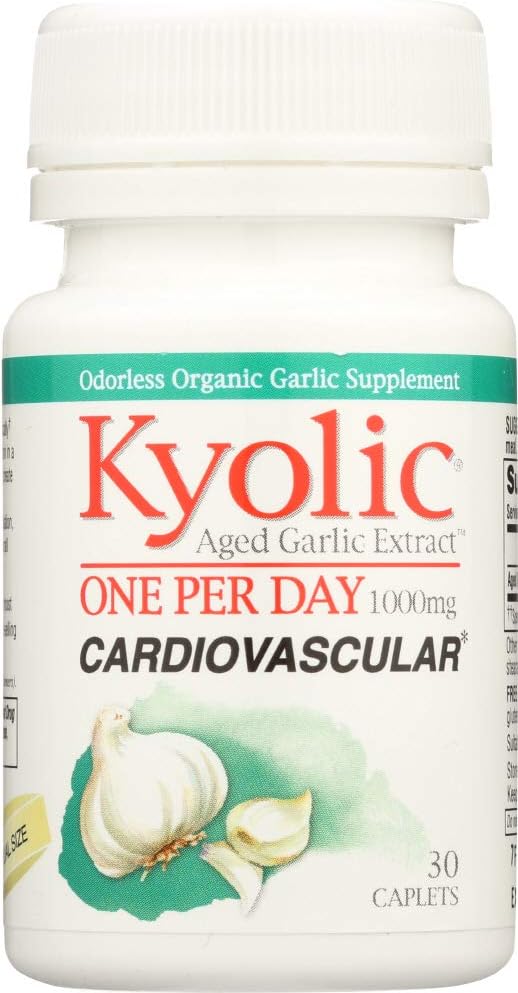 Aged Garlic Extract, 1000 mg, 30 Caplets - Wakunaga - Kyolic by Wakunaga - Kyolic