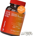 Vaginal Probiotics & Prebiotics for Women - Support Vaginal Health & pH Balance - Women's Probiotic for Bacterial Vaginosis - Female & Vaginal Care - 60 Capsules