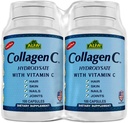 CollagenC Hydrolysate by Alfa Vitamins - Contains biotin and Vitamin C - 100 Capsules Each - 2 Pack