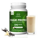 MRM Nutrition Veggie Protein with Superfoods - Vanilla Flavored Protein Powder for Women & Men, 22g of Vegan Protein, Amino Acids & Digestive Enzymes, Gluten & Dairy Free - 15 Servings