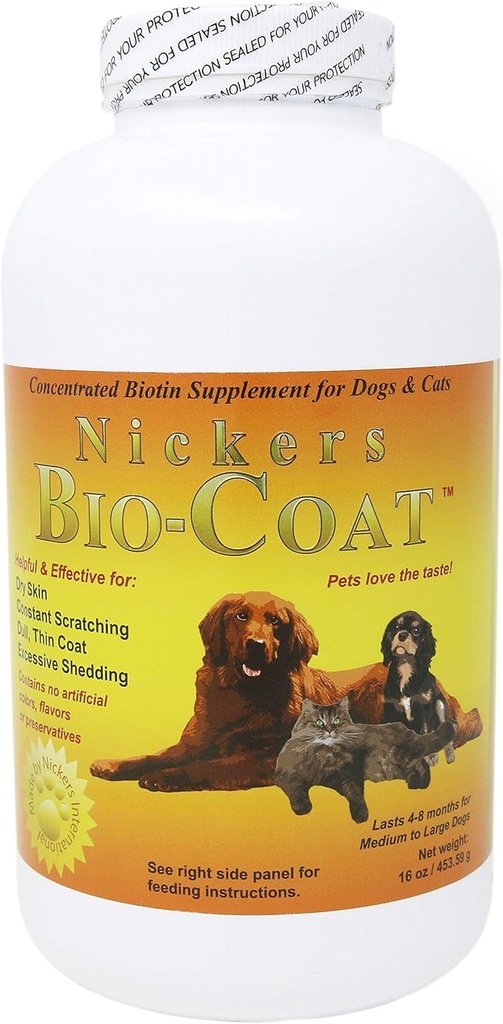 Bio Coat Concentrated Biotin Supplement - 16 oz