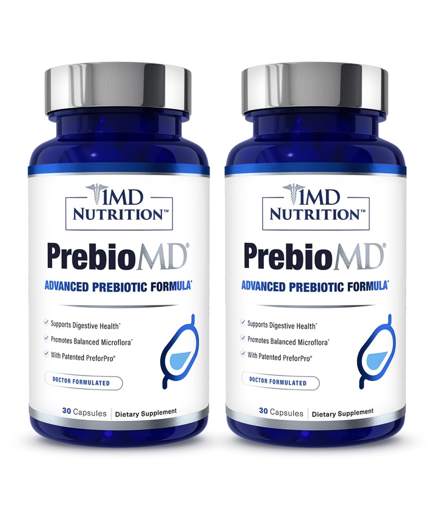 1MD Nutrition PreBioMD - Prebiotic with PreforPro | Support Healthy Digestion and Beneficial Bacteria