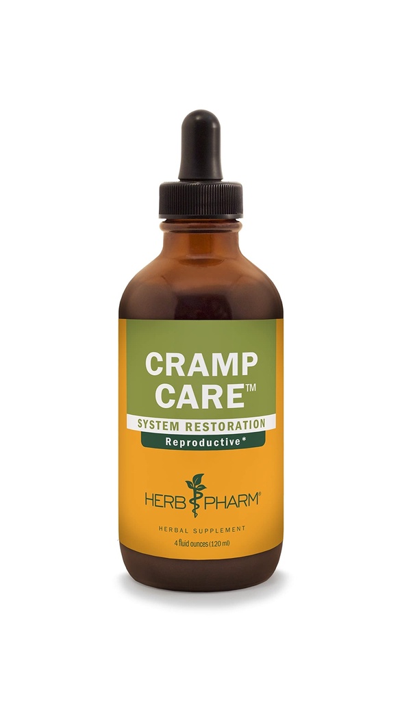 Herb Pharm Cramp Care Liquid Herbal Extract Drops to Support a Healthy Menstrual Cycle, 4 Oz