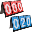 APORO Portable Table Top Scoreboard Flipper, Multi Sports Score Flip Scoreboard