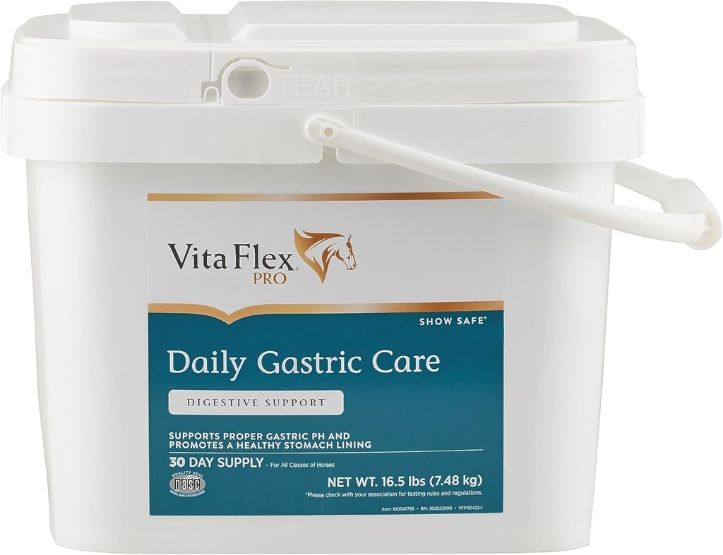 Vita Flex Pro Daily Gastric Care, Show Safe*, Alfalfa-Based pellets, 30-Day Supply
