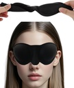 Moisture Chamber Glasses for Dry Eyes Relief,3D Silicone Hydrating Sleep Goggles with Soft and Comfortable,Sleep Mask for CPAP Users,Adjustable Strap