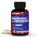Magnesium L-Threonine, High Absorption Magnesium Supplement,1900mg Magnesium Threonine,Gluten Free, 90 Vegan Capsules