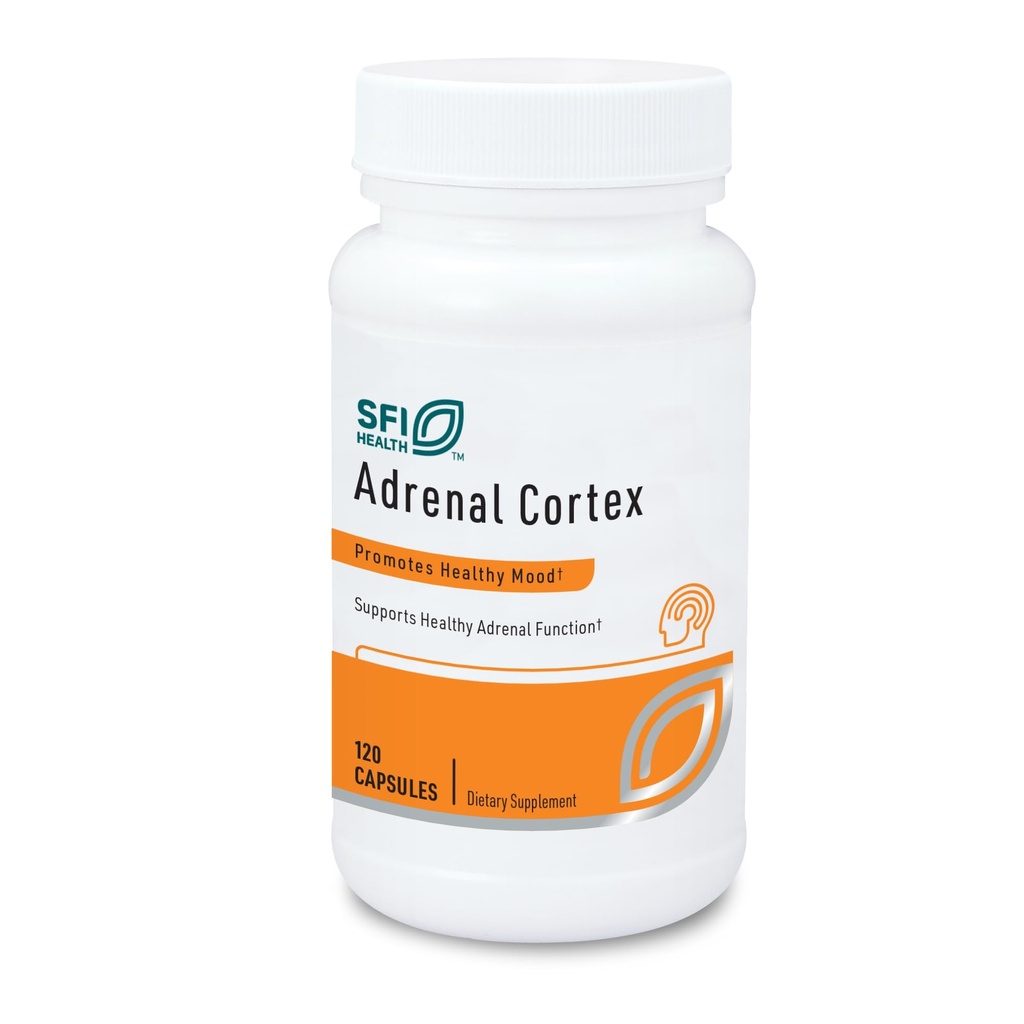 Klaire Labs SFI Health Adrenal Cortex - Targeted Adrenal Support Supplements for Cortisol Health - Purified, BSE-Free Lyophilized Extract from Pasture-Fed Bovine (120 Capsules)