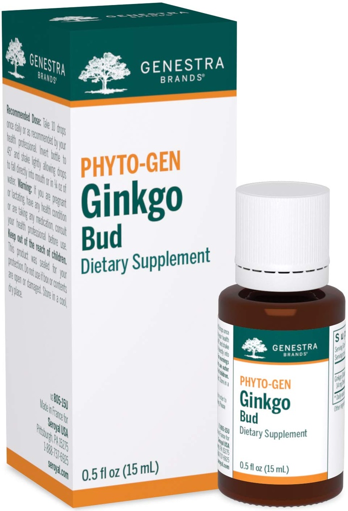 Genestra Brands Ginkgo Bud | Herbal Supplement | 0.5 fl. oz.