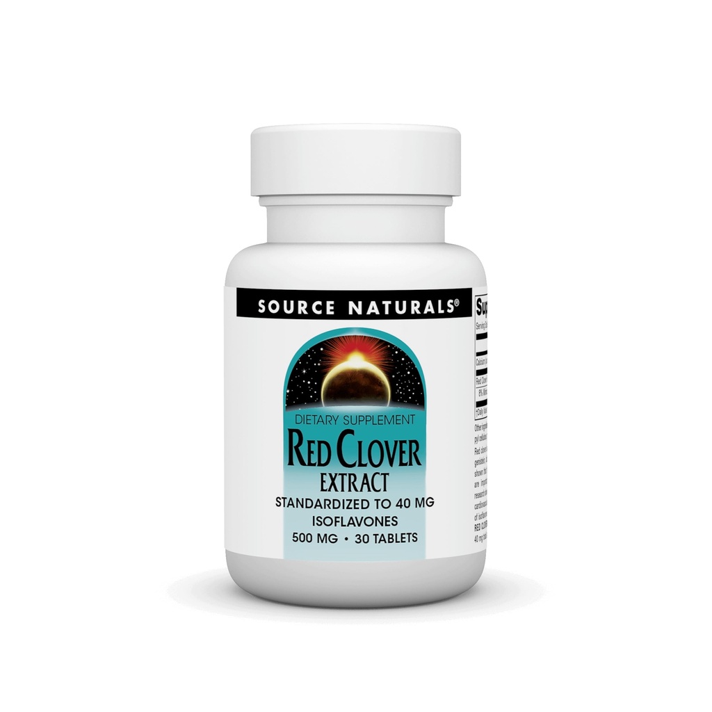 Source Naturals Red Clover Extract, 500 Mg Tablet, 30 Count