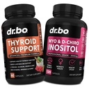 Thyroid Support & Myo-Inositol & D-Chiro Inositol Supplement Capsules - Natural Support for Metabolism, Mood & Energy - 40:1 Ratio Hormone Balance for Women, Menstrual Cycle, Female Health