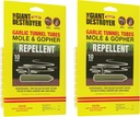Garlic Tunnel Tubes for Moles & Gophers (20 Tubes)