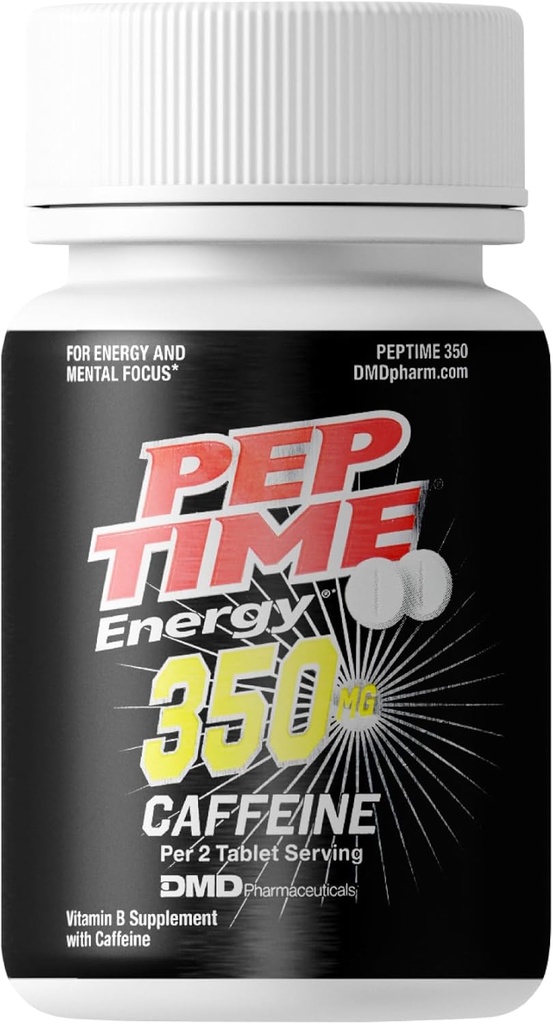 Tablets, Vitamin B6 and B12 Caffeine Pills, 350 mg Caffeine per Serving, Physical Performance and Focus Supplement, 250 Count