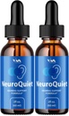 (2 Pack) NeuroQuiet Drops - Neuro Quiet Advanced Formula Hearing Support, Cognitive Health, and Overall Wellness, 2 Month Supply