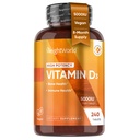 WeightWorld Vitamin D3 5000 IU for Bone, Teeth, Muscle & Immune Health - High Strength 240 Mini Tablets - Vegan D3 Vitamin 125mcg from Plant-Based Lichen | 8-Month VIT D3 Supply, Gluten-Free, Non-GMO
