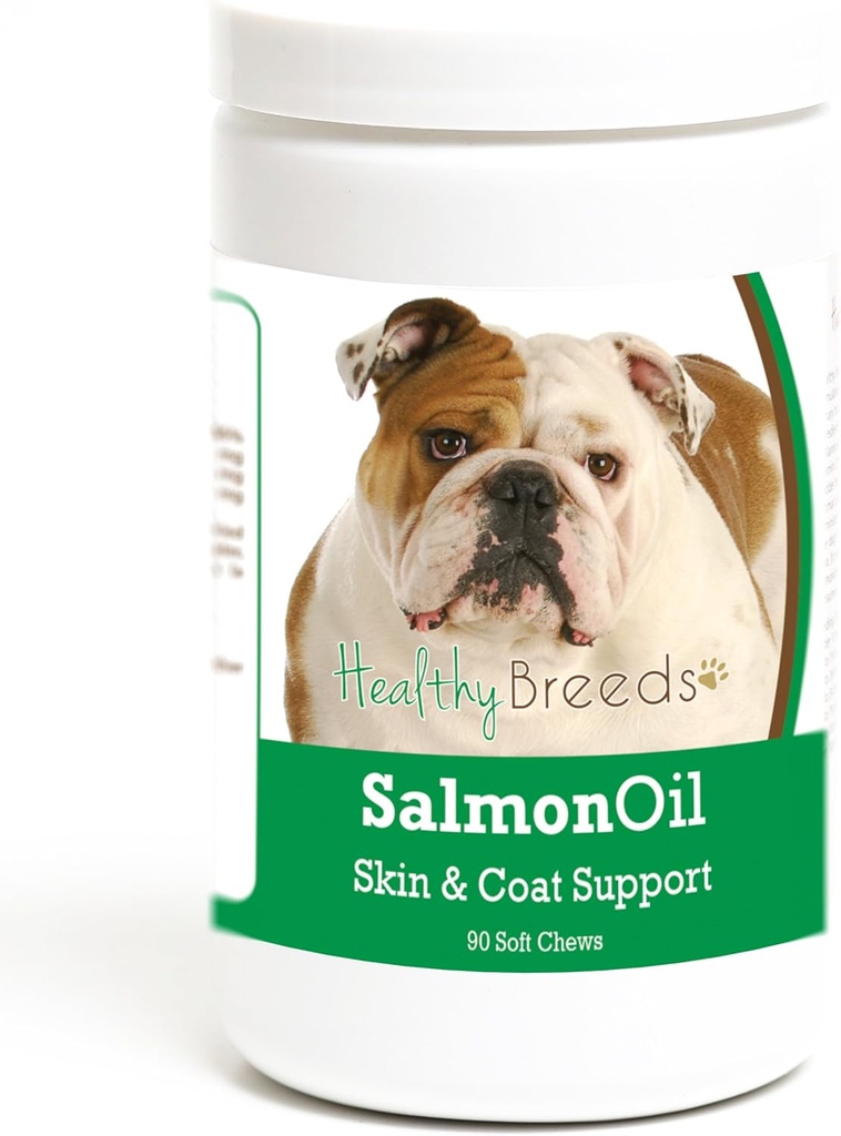 Healthy Breeds Bulldog Salmon Oil Soft Chews 90 Count