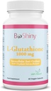 L Glutathione Skin Lightening Brightening Pills 1000 mg Antioxidant Anti Aging to Support Liver Health & Detox Help Immune & Brain Function Reduce Free Radical Damage Vegan 60 Capsules