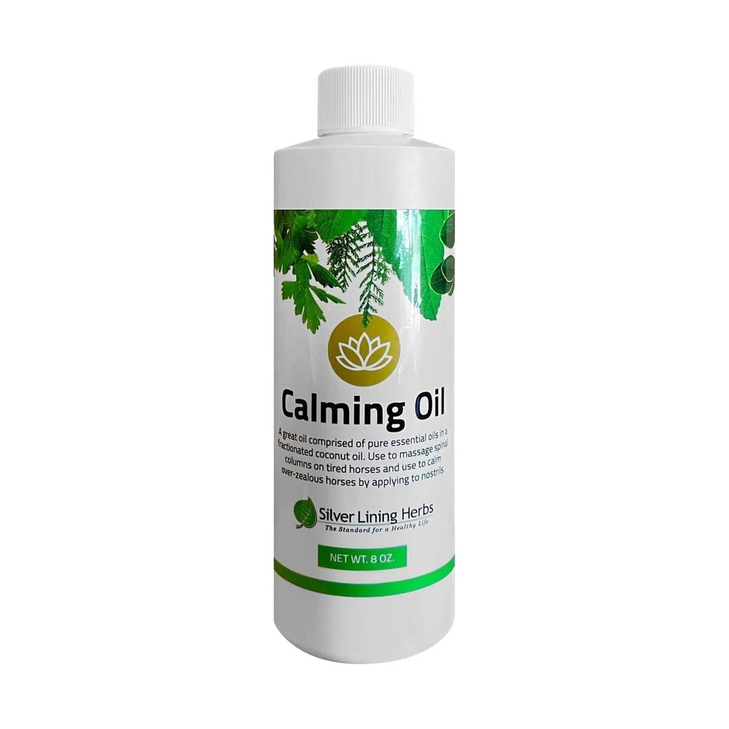 Calming Oil for Horses - Pure Essential Oil Horse Calming Supplements | Natural Horse Calming Supplement with Oregano, Eucalyptus & Coconut Oils to Help Relax Anxious, Restless Horses