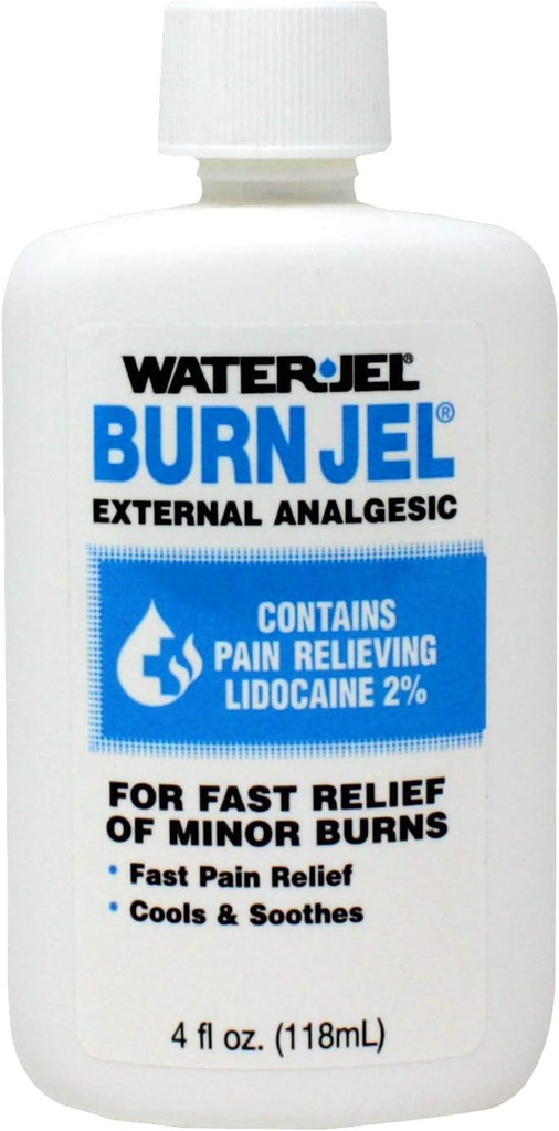 Water Jel Burn Jel Minor Burn Relief Gel Squeeze Bottle 4 oz
