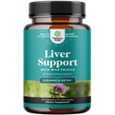 Liver Cleanse Support - Milk Thistle Supplement with Choline - 70 Count