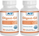 Digest-GI Digestive Enzyme - (90 x 2) Vegetarian Capsules-Digestion and Bloating Relief for Women and Men