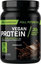 Swanson Full Potential Vegan Protein - Chocolate Flavor, Whole Vegan Protein Powder for Muscle Building and Recovery - 30 g
