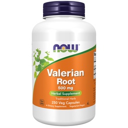 NOW Foods Valerian Root, 500mg, 250 Veg Capsules.