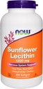 Now Foods Sunflower Lecithin 1200mg, 200 Softgels, pack of 2