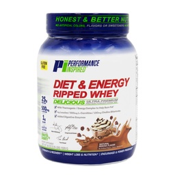 PERFORMANCE INSPIRED Ripped Whey Protein – Mocha – 25G Protein – 2.25lb