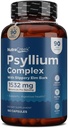 Psyllium Complex | 11-Ingredient Psyllium Husk Capsules with Psyllium Powder, Slippery Elm & Ginger to Cleanse & Support Digestive System Health | 180 Capsules