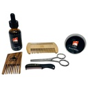 G.B.S Natural Beard Kit - Beard Oil with Jojoba, Beard Conditioning Balm, 2 Sided Wood Beard Styling Comb, Pocket Mustache Comb, Beard and Mustache Trimming Scissors