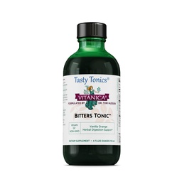 Vitanica Bitters Tonic, Liquid Digestion Supplement, Digestion Support, Alcohol Free, Vanilla Orange, Vegan, 4 Ounce (Bitters Tonic)