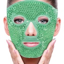 ZNÖCUETÖD Face Eye Mask Ice Pack for Reducing Puffiness, Bags Under Eyes, Puffy Dark Circles, Migraine,Hot/Cold Pack with Soft Plush Backing (Green #43)