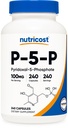 Nutricost P5P Vitamin B6 Supplement 100mg, 240 Capsules (Pyridoxal-5-Phosphate) - Vegetarian Friendly, Non-GMO, Gluten Free