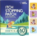 CAPY Bug Bite Itch Relief Patches for Kids - 60 Count, Travel & Camping Essentials, Hydrocortisone Alternative, Itch Relief Stickers for Mosquito & Bug Bites