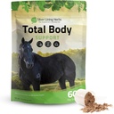 Silver Lining Herbs Total Body Horse Supplements Powder for Mental & Overall Health - Promoting Better Skin & Healthy Coat for Horses - Natural Herbal Equinity Horse Supplement - 1 lb Bag