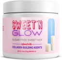 Project Ad Sweet' N Glow Zero Calorie Sugar Free Sweet'Ner with Collagen Building Agents (30 Servings, Unflavored)