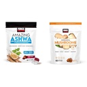 Force Factor Ashwagandha & Mushroom Supplements Bundle with KSM-66 Ashwagandha, 7 Mushrooms, 60 Soft Chews Each
