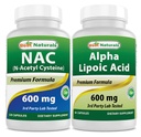 Best Naturals NAC 600 mg & Alpha Lipoic Acid 600 mg