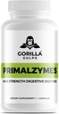 Gorilla Gulps - Primalzymes - Max Strength Digestive Enzymes, 60 Veggie Capsules